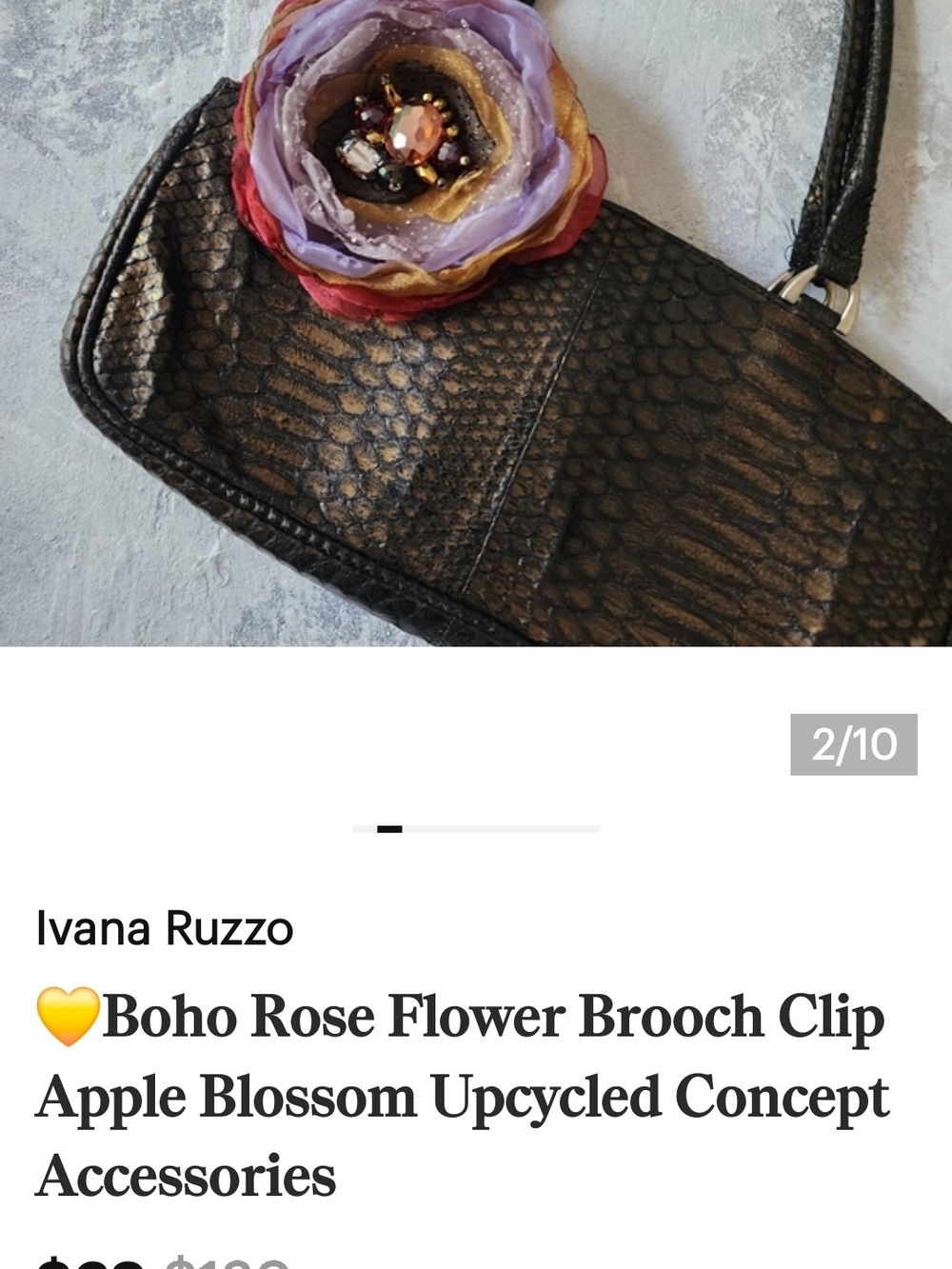 CLIP-ON ROSET WITH LACE - Picture 7 of 15